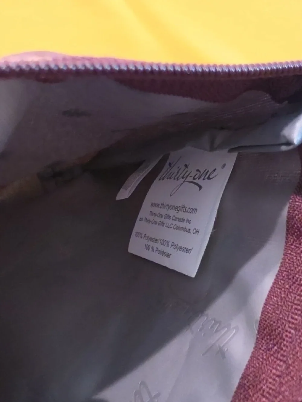 Lot of 3 Vintage Thirty-One Gifts Zipper Bags ▪︎ 2 w/ Hanging Tags - 3rd is NWOT